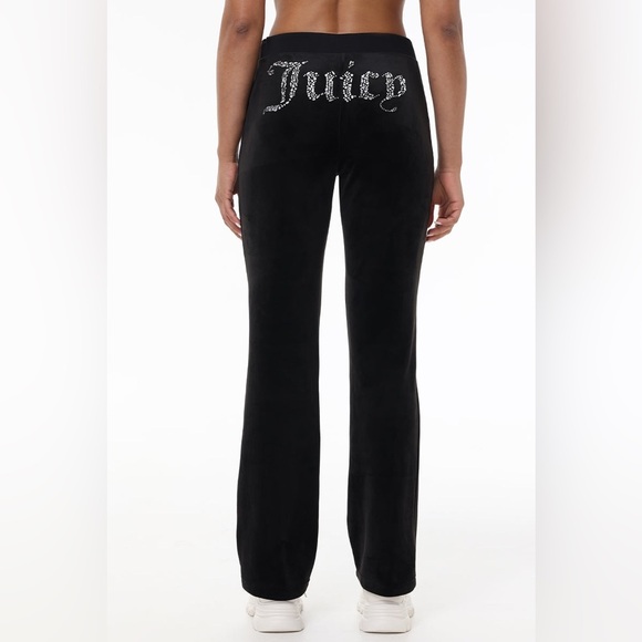 Juicy Couture Pants - NWT Juicy Couture MIXED CRYSTALS VELOUR TRACK PANTS S J4